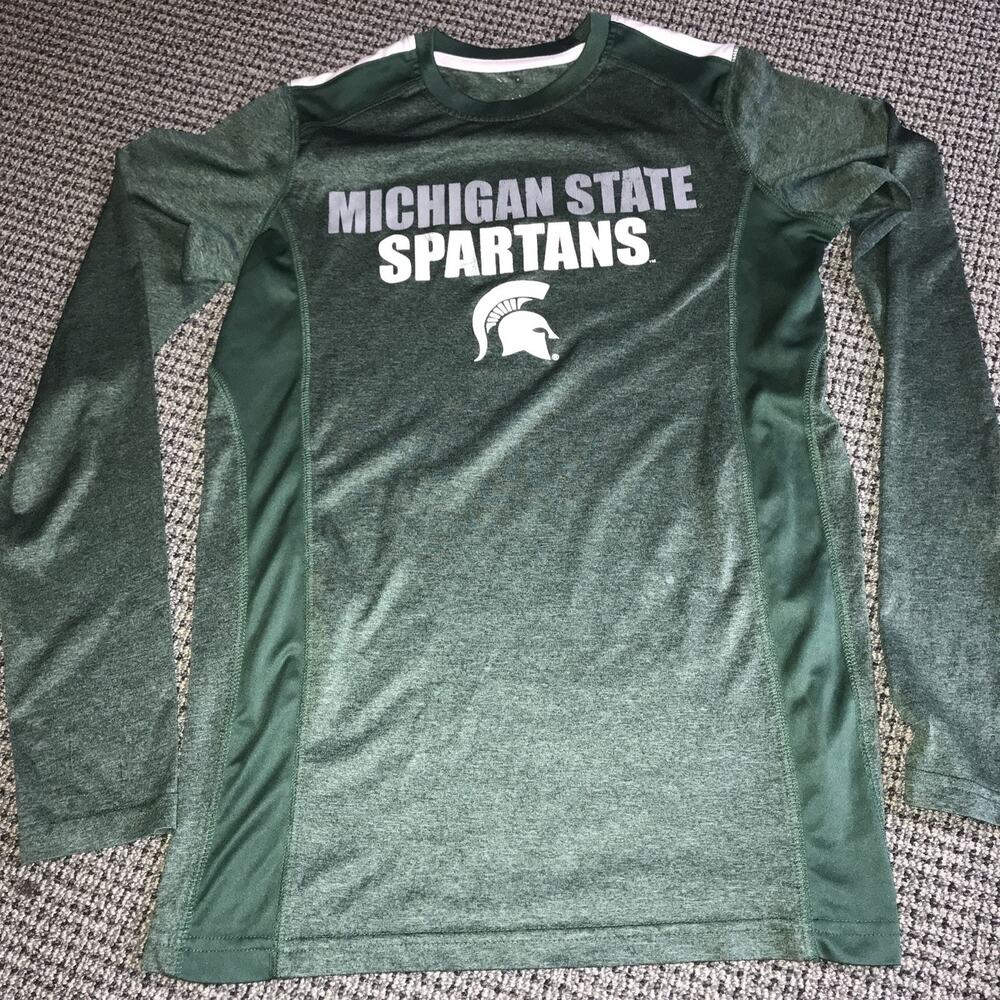 Michigan State Spartans Adult Small LongSleeve‎ Performance Tee